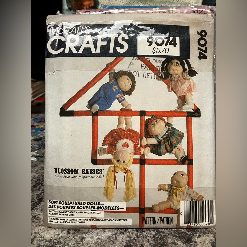 Blossom Babies Soft-Sculptured Dolls Pattern